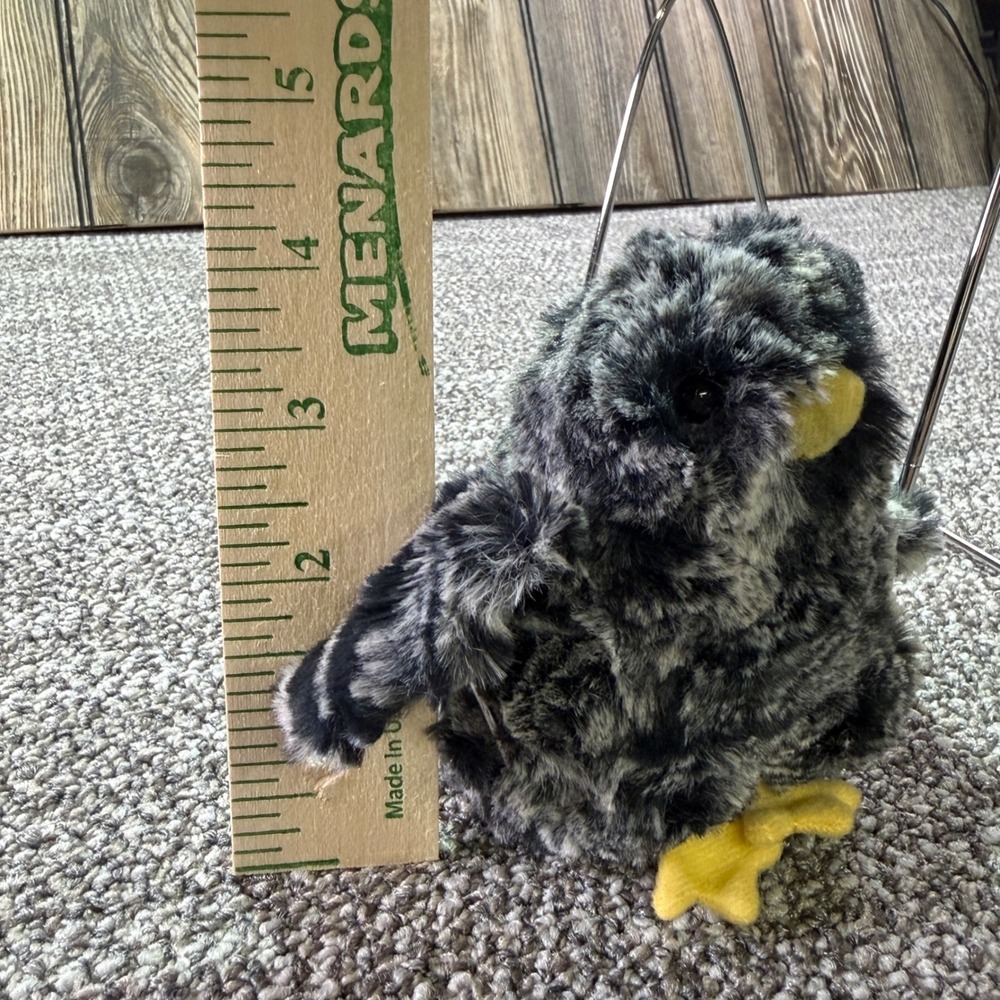 Douglas 4 in Black Multi Chick Plush Stuffed Animal NWT Soft Toy - Picture 6 of 7